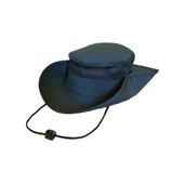 Yazlık Fötr Şapka Siyah Fileli thumbnail 2