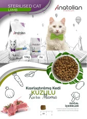 Anatolian Premium Sterilised Lamb Kuzulu Kısırlaştırılmış Kedi Maması 4 Kg - 4