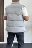 Erkek Crozvise Slim Fit Şişme Yelek Gri KF03 - 4