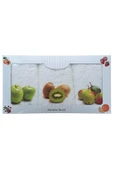 3 lü Meyve Baskılı %100 Pamuklu Mutfak Havlusu 30 x 50 Cm - 3