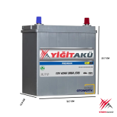 YİĞİT AKÜ 12 V 42 AH 300A(EN) - 2