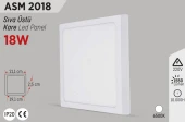 YCL Beyaz 18W Sıva Üstü Kare Led Panel ASM-2018 - 1