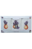 3 lü Lavanta Baskılı %100 Pamuklu Mutfak Havlusu 30 x 50 Cm - 12