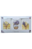 3 lü Lavanta Baskılı %100 Pamuklu Mutfak Havlusu 30 x 50 Cm - 3