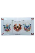 3 lü Kelebek Baskılı %100 Pamuklu Mutfak Havlusu 30 x 50 Cm - 6