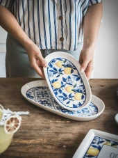 The Mia Odore Di Limone Oval Servis 2li 26 cm ODL0012 thumbnail 4