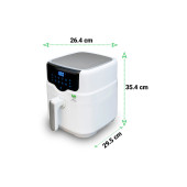 Wiami Wiami Air Fryer 4.5 Litre Beyaz Akıllı Fritöz - 5