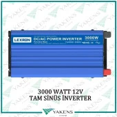 3000 Watt 12V Tam Sinüs İnverter Lexron thumbnail 1