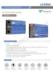 3000 Watt 12V Tam Sinüs İnverter Lexron thumbnail 3
