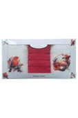 3 lü Kuş Baskılı %100 Pamuklu Mutfak Havlusu 30 x 50 Cm - 1