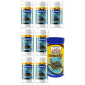 Amore Turtle Green Sticks 7x125ml, Lotus Gammarus 250ml Sürüngen ve Kaplumbağa Yemi - 1