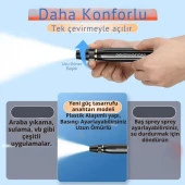 Polham Ayarlanabilir Yüksek Basınçlı Hortum Ucu, Araba, Bahçe Yıkamak İçin Ultra Tazzikli Hortum Ucu - 2