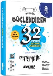 8. Sınıf Matematik Güçlendiren 32 Haftalık Kazanım Denemeleri Ankara Yayıncılık - 1