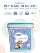 Silky  - Evcil Hayvan Tüy Ve Pati Temizleme Mendili - Doğal Esanslı 400ad mendil - 2