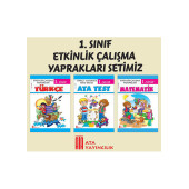 ATA YAYINCILIK 1. Sınıf Etkinlik Çalışma Yaprakları 3'lü Set (Türkçe-Ata Test-Matematik) - 1