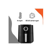 Arzum AR2062-G Airtasty Yağsız Fitöz Airfryer, 4 Litre Kapasite, Gümüş - 2