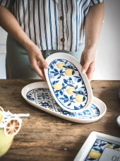 The Mia Odore Di Limone Oval Servis 2li 29 cm ODL0013 - 4