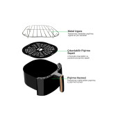 Wiami Wiami Air Fryer 5 Litre Siyah Akıllı Fritöz - 3