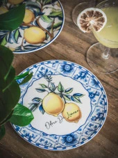 The Mia Odore Di Limone Pasta Tabağı 6lı Set 19 cm ODL0001 thumbnail 3