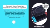 Cosmostech Nintendo Switch Oyun Konsolu Uyumlu Taşıma Çantası Kılıf Mavi - 6