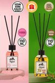 Pudra Bambu Çubuklu Oda Kokusu 110 Ml & Sandal Ağacı Bambu Çubuklu Oda Kokusu 110 Ml 2'li Ortam Kokusu Seti thumbnail 1