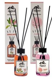 Pudra Bambu Çubuklu Oda Kokusu 110 Ml & Sandal Ağacı Bambu Çubuklu Oda Kokusu 110 Ml 2'li Ortam Kokusu Seti thumbnail 2