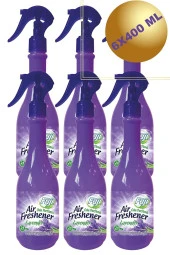 Lavanta Oda Spreyi 6'lı 400 Ml - Air Freshener Neon Ortam Kokusu Seti thumbnail 1