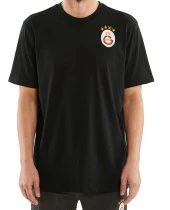 Galatasaray Lisanslı Siyah Logolu T-Shırt - 1