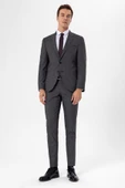 Slimfit Armürlü Takım Elbise - 1