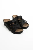 Albishoes Hafif Topuk 4,5 cm Kadın Yazlık Rahat Taban Günlük Terlik Anatomik Taban Kadın Terlik - 4