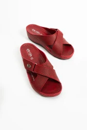 Albishoes Kadın Anne Ev&Dışarı Cırtlı Günlük Terlik Yumuşak Taban Hafif Topuk 4,5 cm Kadın Terlik thumbnail 4