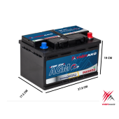 YİĞİT AKÜ 12 V 70 AH 760A(EN) AGM START-STOP 2024-9 ÜRETİM - 2