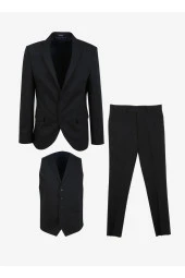 Normal Bel Slim Fit Lacivert Erkek Takım Elbise Tk1020000256 - 1