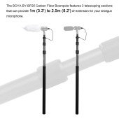 Boya BY-PB25 Karbon Fiber Mikrofon Sopa Boom Pole - 2