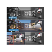 QASUL 5MP (Kablosuz) Kamera, Güvenlik İçin Güneş Enerjili Panel (Kablosuz) Dış Mekan Kamerası - 5