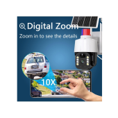 QASUL 5MP (Kablosuz) Kamera, Güvenlik İçin Güneş Enerjili Panel (Kablosuz) Dış Mekan Kamerası - 8