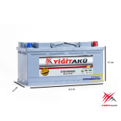 YİĞİT AKÜ 12 V 100 AH 860A(EN) - 2