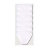 TUTKU 6 LI  KADIN BEYAZ KÜLOT BİKİNİ S BEDEN - 3