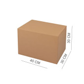 40x30x30 cm Çift Oluklu Koli 10'lu Paket - 12 Desi Boş Karton Koli,  Çeyiz Kolisi, Eşya Kolisi, Kitap Kolisi - 2