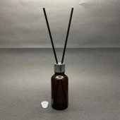 30 Ml Amber Cam Bambu Oda Kokusu Şişesi , Difüzör Şişe 30 cc  x 3 Adet - 3