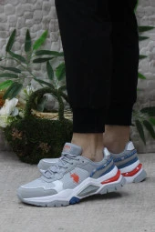 U.S. Polo Assn. Vıncent Gri Turuncu Mavi Orijinal Ürün Erkek Sneaker Ayakkabı thumbnail 3