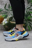 U.S. Polo Assn. Vıncent Gri Mavi Sarı Orijinal Ürün Erkek Sneaker Ayakkabı thumbnail 3