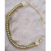 Zirkon Taş Çelik Bileklik - 1