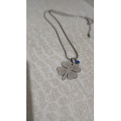 Şans Getiren Gümüş Model Çelik Kolye - 2