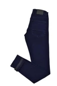 Erkek Lacivert Silim Fit 5 Cepli Jeans Pantolon BGL-ST03820 thumbnail 4