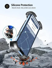 Motorsiklet Ve Bisiklet Kilit Tuşlu Telefon Tutucu 4,5" - 6,8" Arası Gidona Monteli Tutacak - 5