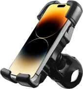 Motorsiklet Ve Bisiklet Kilit Tuşlu Telefon Tutucu 4,5" - 6,8" Arası Gidona Monteli Tutacak - 7