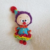 Palyaço Bonnie Amigurumi Organik Oyuncak - 1