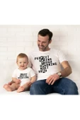 Baba Oğul Perfect Father Smart Son Zıbın Tshirt (Tek Ürün Fiyatıdır Kombin Yapmak için 2 Adet Sepete - 1