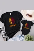 Sarı Kırmızı Aslan Parçası Baba Oğul Kız TEK ÜRÜN FİYATIDIR KOMBİN YAPMAK İÇİN EN AZ 2ADET SEPETE EK - 2